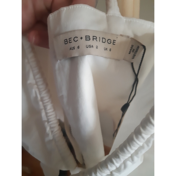 BEC + BRIDGE Eli Crop Top White *Size 6 Nwt* - Picture 9 of 9